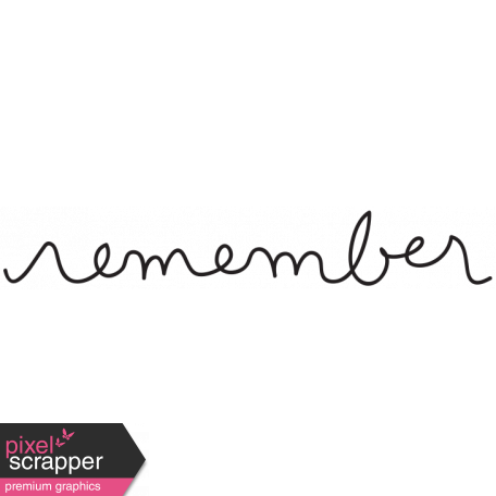 Handwritten Remember