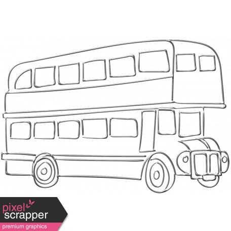 England Wire Bus Graphic By Marisa Lerin Pixel Scrapper Digital Scrapbooking