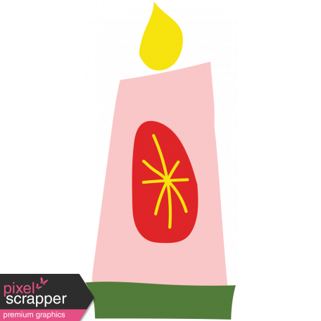 Festive Sticker Candle4