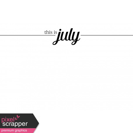 Month Pocket Card 04 July 4x6