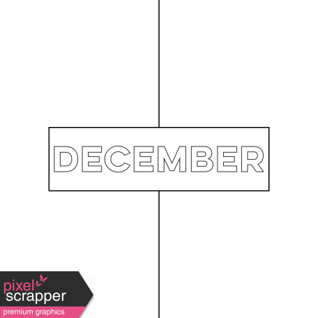 Month Pocket Card 01 December 3x4