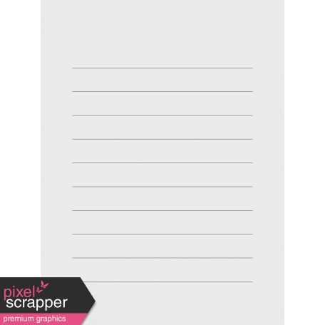 In The Pocket - Writable Journal Card - Lined White
