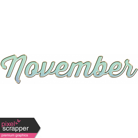 New Day - Enamel Months - November - Mint