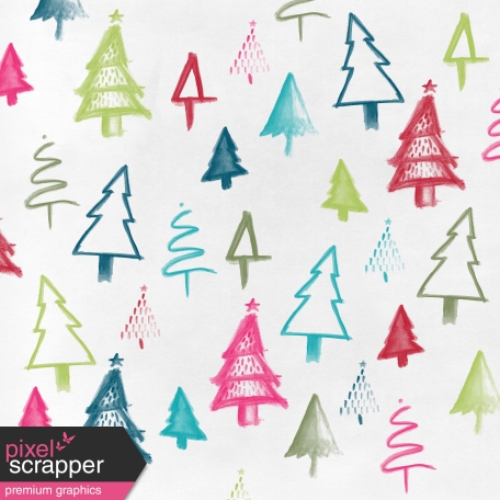 Good Life December - Minikit - Paper - Trees - Color