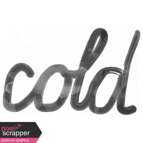Cold Word Art Template