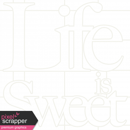 Marie Mini Kit - Life Is Sweet Word Art