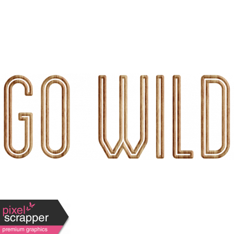 Animal Kingdom - Go Wild Word Art