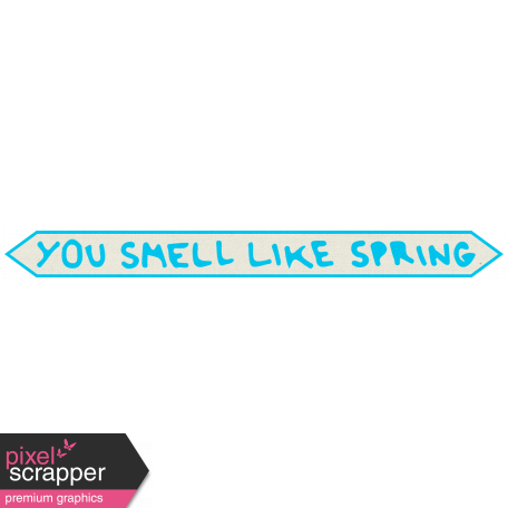 reflections Mini Kit - Smell Like Spring Word Art 