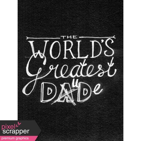 XY - Chalkboard Journal Cards - World's Greatest Dad