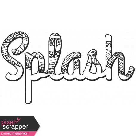 Summer Splash - Word Stamps - Splash