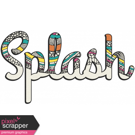 Summer Splash - Textured Word Kit - Splash