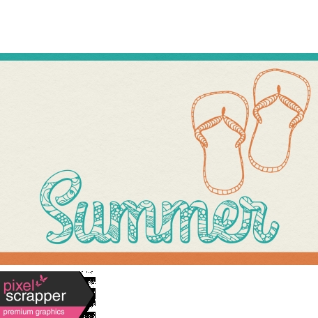 Summer Splash - Journal Cards - Textured - Summer