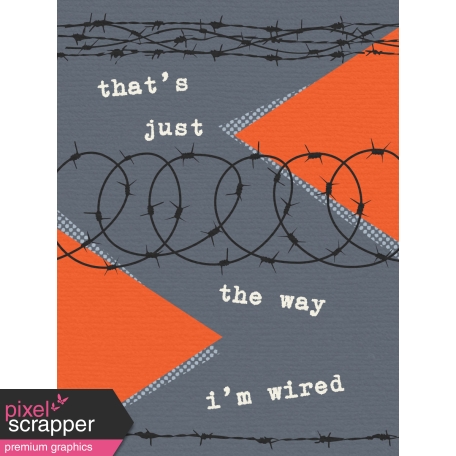 That Teenage Life - 3x4 Journal Cards - The Way I'm Wired