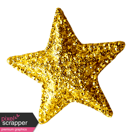 Sweet Dreams - Elements - Gold Glitter Star