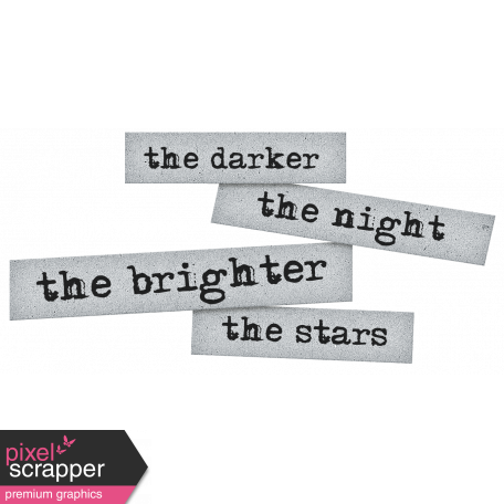 Dream Big Elements Kit - Word Art - Dark Night Bright Star
