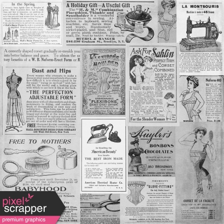 Vintage Collage Sheet Templates - Template 5