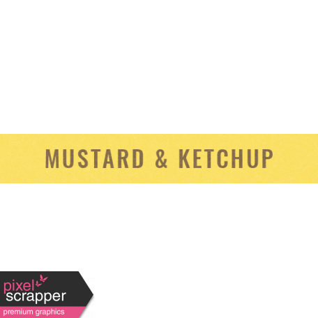 Picnic Day Elements - Word Strip Mustard