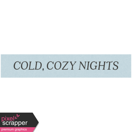 Cozy Day Elements - Word Strip 2