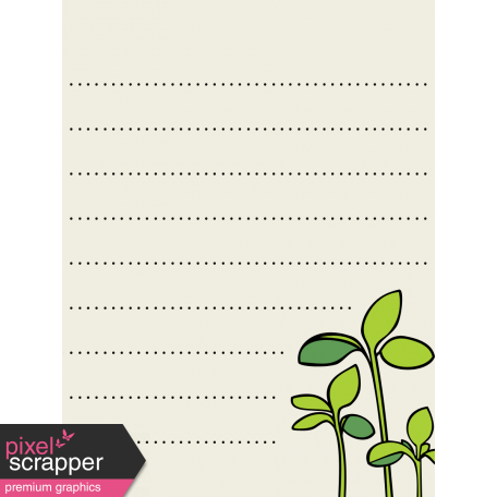 Our House - Garden, Journal Cards - Journal Card 04