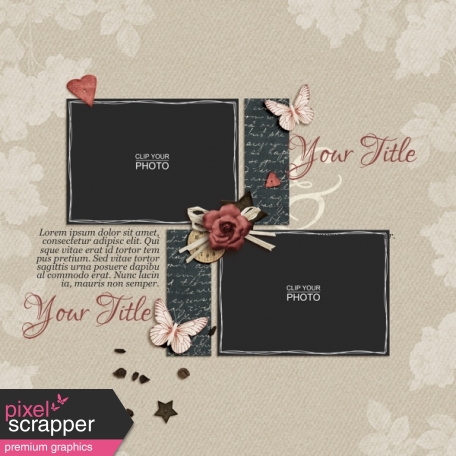 Rustic Charm Album Pages - Page 10 PSD