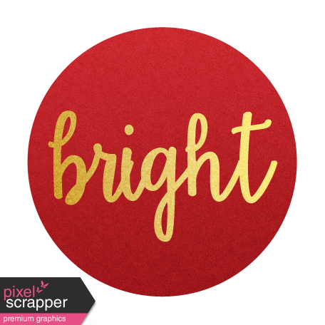 Be Bold Elements - Red And Gold "Bright" Tag