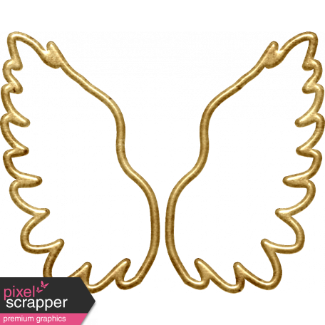 A Little Sparkle {Elements} - Gold Metal Angel Wings