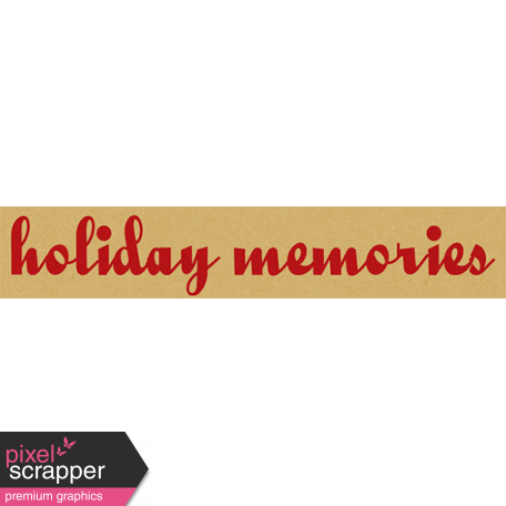 A Little Sparkle {Elements} - "Holiday Memories" Word Art Label