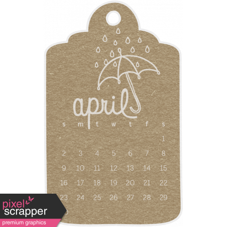 Toolbox Calendar - April Doodle Date Tag 2