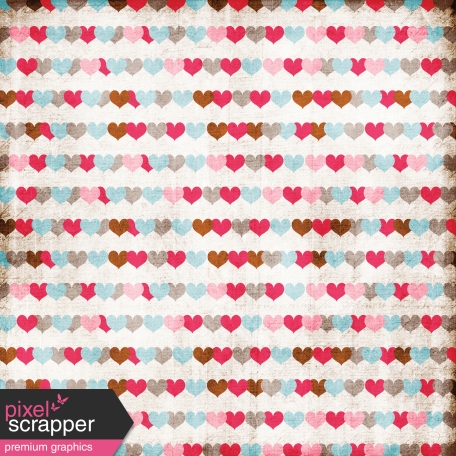 For The Love of My Girls - Hearts Paper