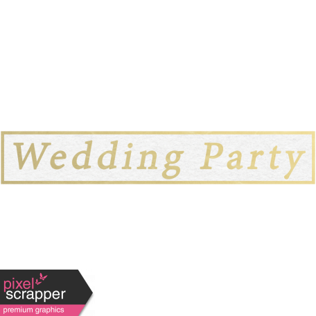 Our Special Day - Word Snippet - Wedding Party