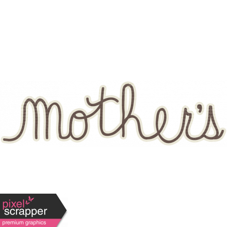 A Mother's Love - Mother's Word Art