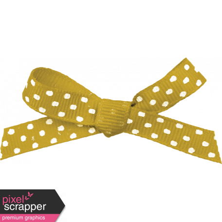 Picnic Day - Yellow Polka Dot Bow