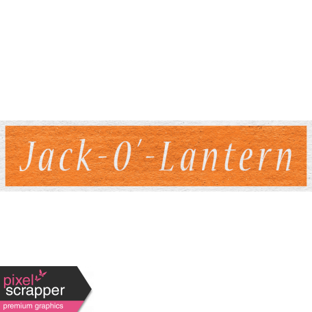 Enchanting Autumn - Jack-O'-Lantern Word Art