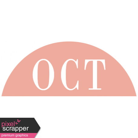 Toolbox Calendar - Date Sticker Kit - Days - Dark Peach October
