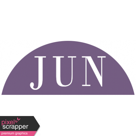 Toolbox Calendar - Date Sticker Kit - Months - Dark Purple June