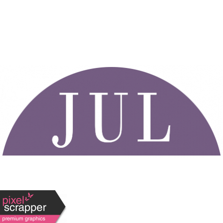 Toolbox Calendar - Date Sticker Kit - Months - Dark Purple July