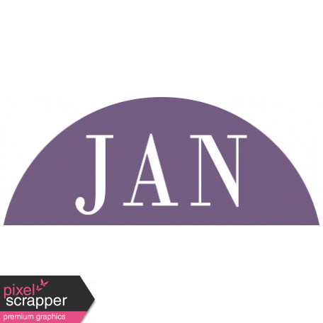 Toolbox Calendar - Date Sticker Kit - Months - Dark Purple January