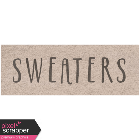 Winter Day - Sweaters Word Art