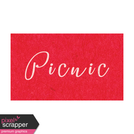 Spring Day - Picnic Word Art
