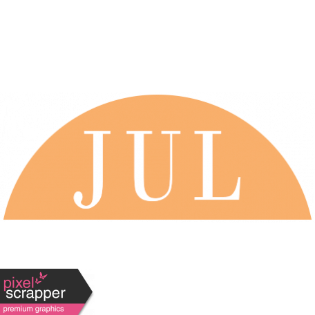 Toolbox Calendar - Date Sticker Kit - Months - Orange July