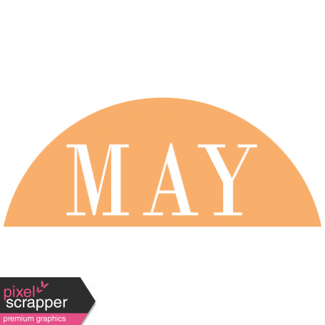 Toolbox Calendar - Date Sticker Kit - Months - Orange May