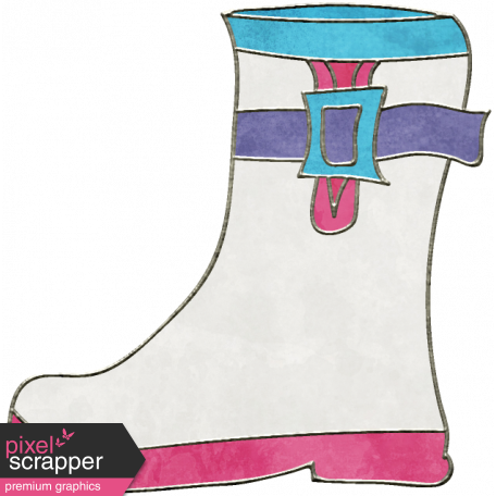 Raindrops & Rainbows - Boot Doodle 1