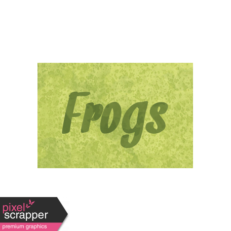 Raindrops & Rainbows - Frog Word Art