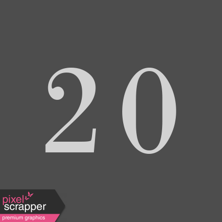 Toolbox Calendar - Date Sticker Kit - Numbers - 20 
