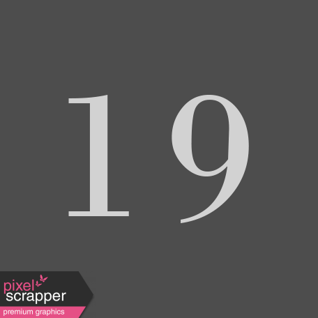 Toolbox Calendar - Date Sticker Kit - Numbers - 19 