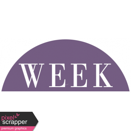 Toolbox Calendar - Date Sticker Kit - Week - Dark Purple Week