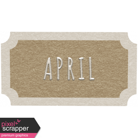 Toolbox Calendar - April Ticket Brown