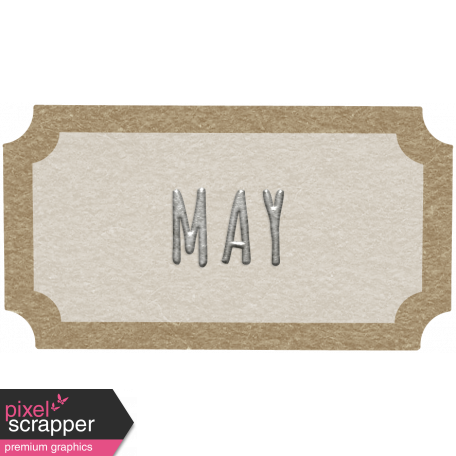 Toolbox Calendar - May Ticket White