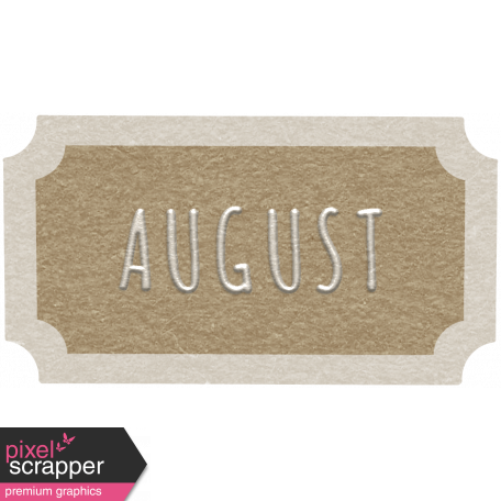 Toolbox Calendar - August Ticket Brown