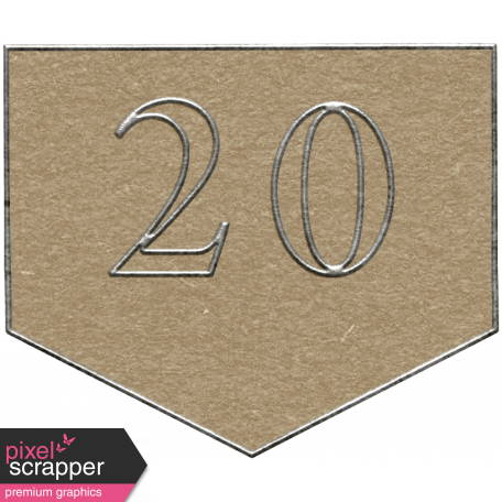 Toolbox Calendar - Arrow Number 20 Brown